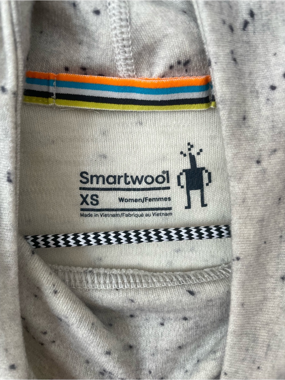 Smartwool Cream Speckled Crewneck Sweater